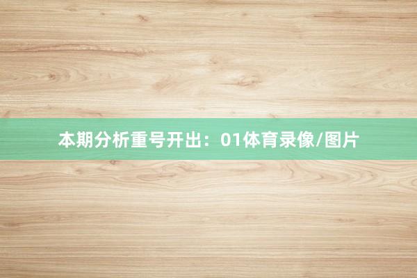 本期分析重号开出：01体育录像/图片