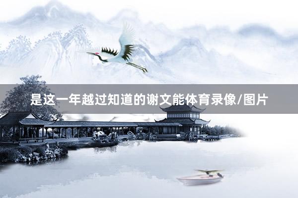 是这一年越过知道的谢文能体育录像/图片