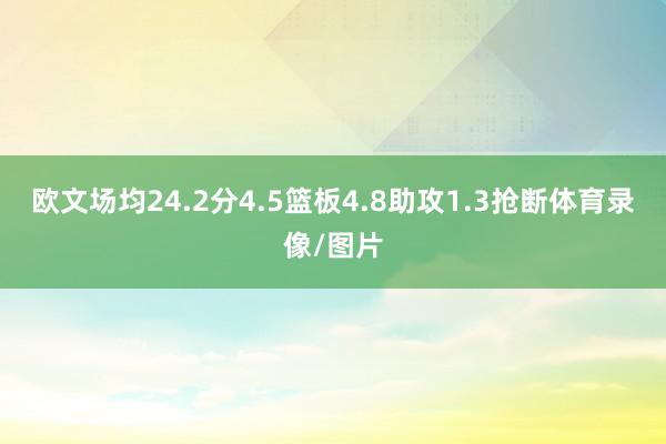 欧文场均24.2分4.5篮板4.8助攻1.3抢断体育录像/图片