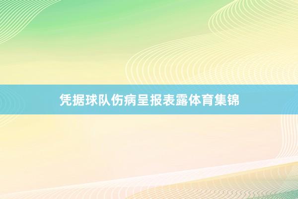 凭据球队伤病呈报表露体育集锦