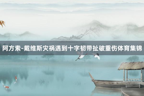 阿方索-戴维斯灾祸遇到十字韧带扯破重伤体育集锦