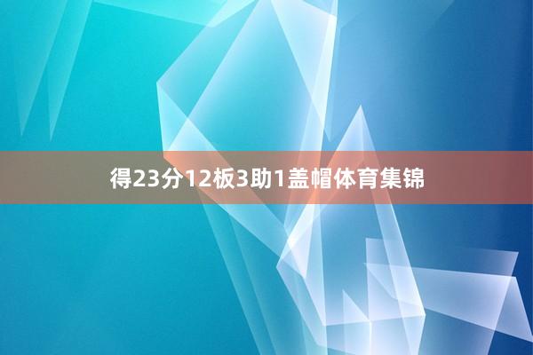 得23分12板3助1盖帽体育集锦