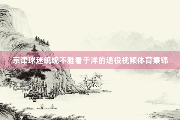 京津球迷统统不雅看于洋的退役视频体育集锦