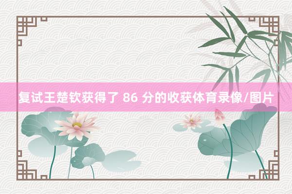 复试王楚钦获得了 86 分的收获体育录像/图片