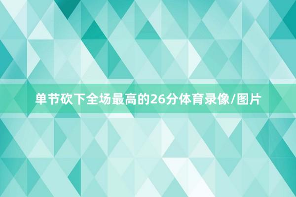 单节砍下全场最高的26分体育录像/图片