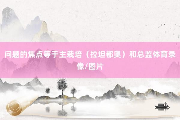 问题的焦点等于主栽培（拉坦都奥）和总监体育录像/图片