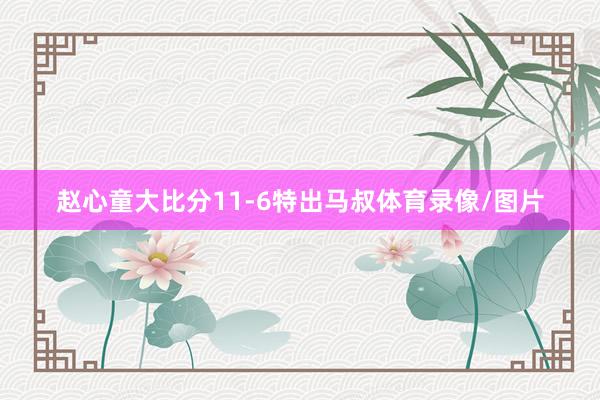赵心童大比分11-6特出马叔体育录像/图片