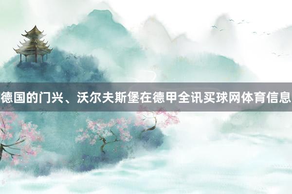 德国的门兴、沃尔夫斯堡在德甲全讯买球网体育信息