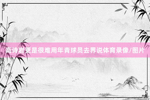 高诗岩更是很难用年青球员去界说体育录像/图片