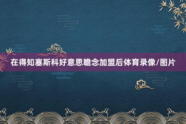在得知塞斯科好意思瞻念加盟后体育录像/图片