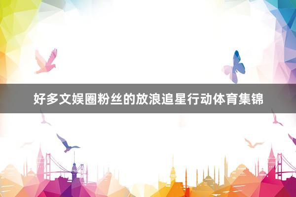 好多文娱圈粉丝的放浪追星行动体育集锦