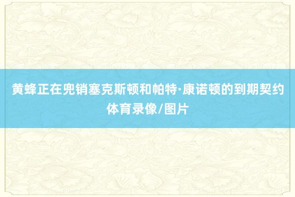 黄蜂正在兜销塞克斯顿和帕特·康诺顿的到期契约体育录像/图片