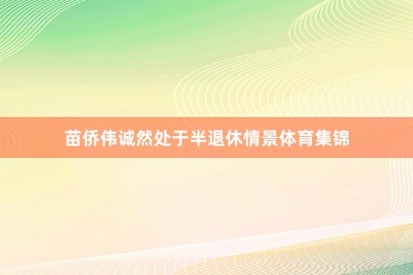 苗侨伟诚然处于半退休情景体育集锦