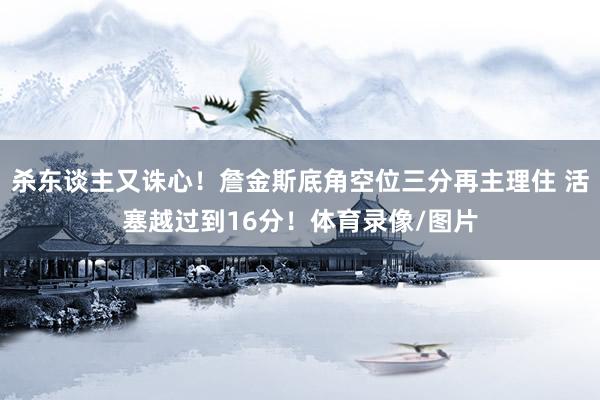 杀东谈主又诛心！詹金斯底角空位三分再主理住 活塞越过到16分！体育录像/图片